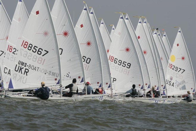 Anna Tunnicliffe USA 192977 takes lead. © 2008 Richard de Jonge. - Delta LLoyd Regatta ©  SW